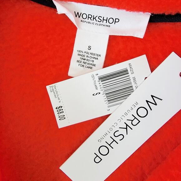 Workshop Republic Half Zip Long Sleeve Fleece Pullover - Picture 4 of 4